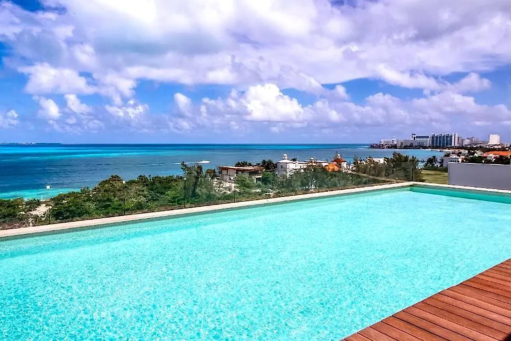 Takh Studio Cancun/Roof Top Ocean View Apartment 0*, Cancun Mexico